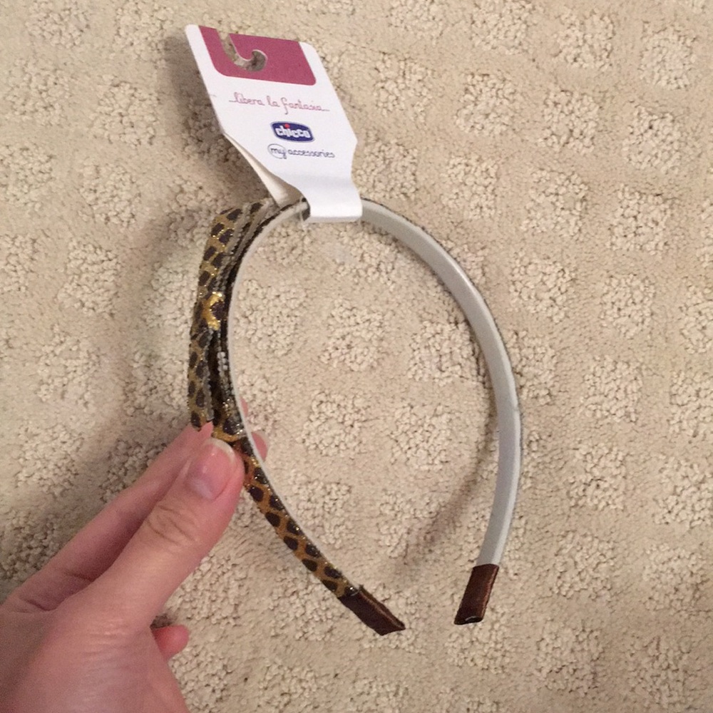 Gold and brown headband